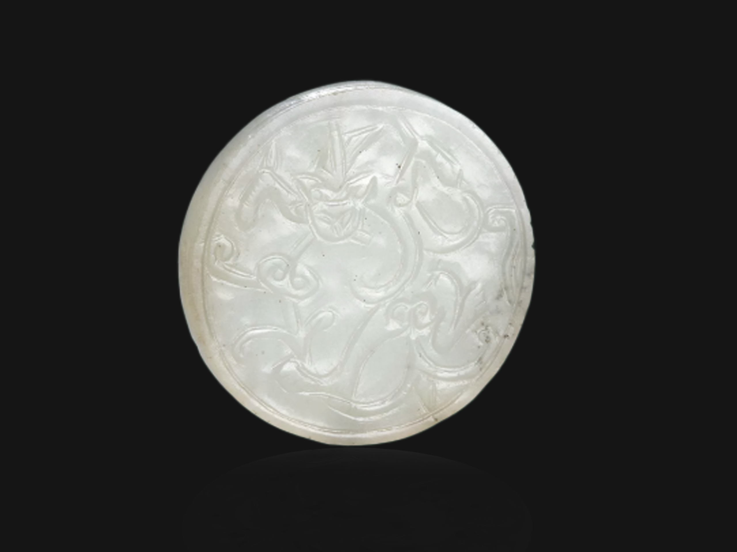 【V】白玉螭纹佩-资源网