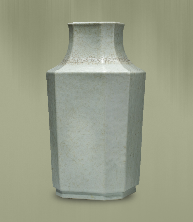 【V】哥窑八方瓶-资源网