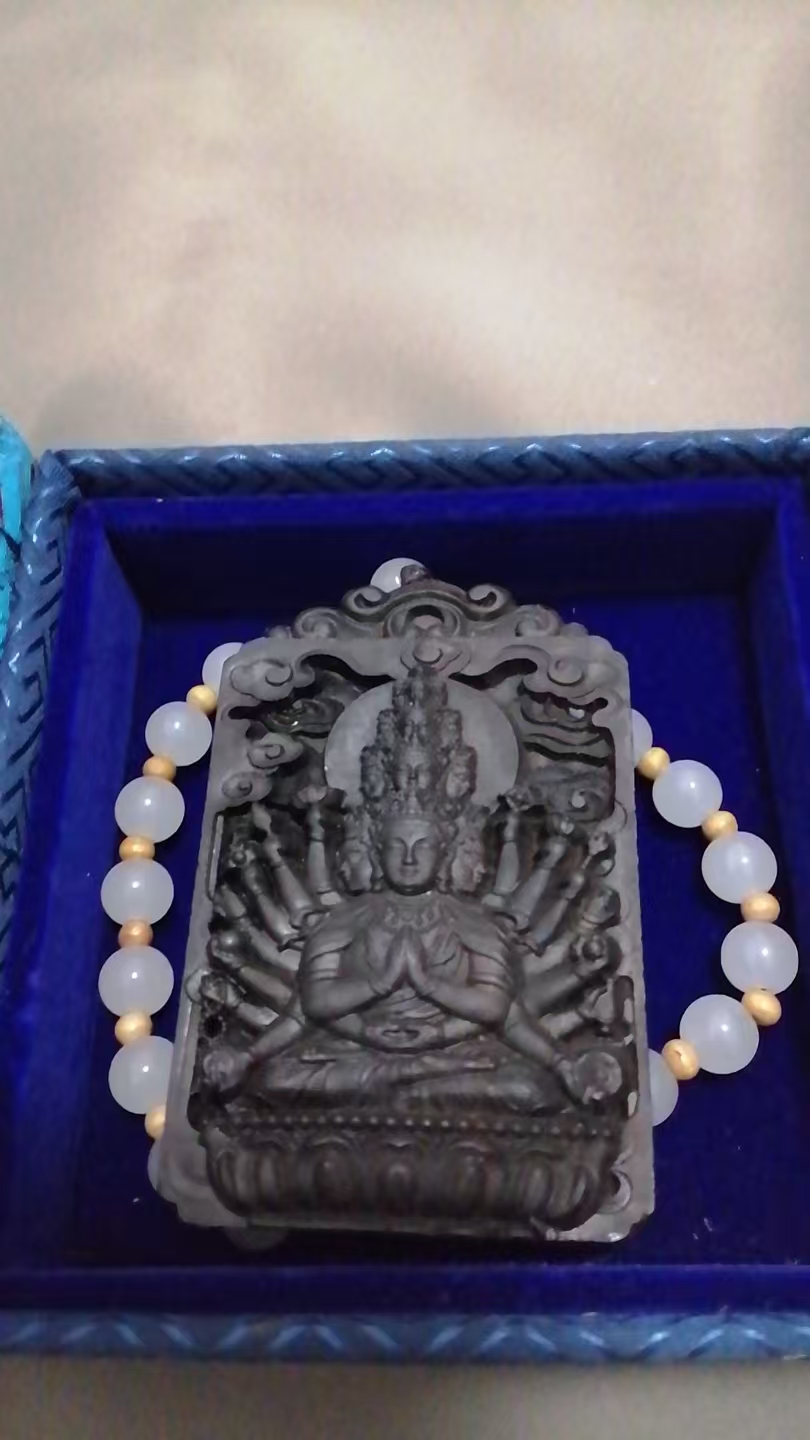 【V】黑奇楠手把件-资源网