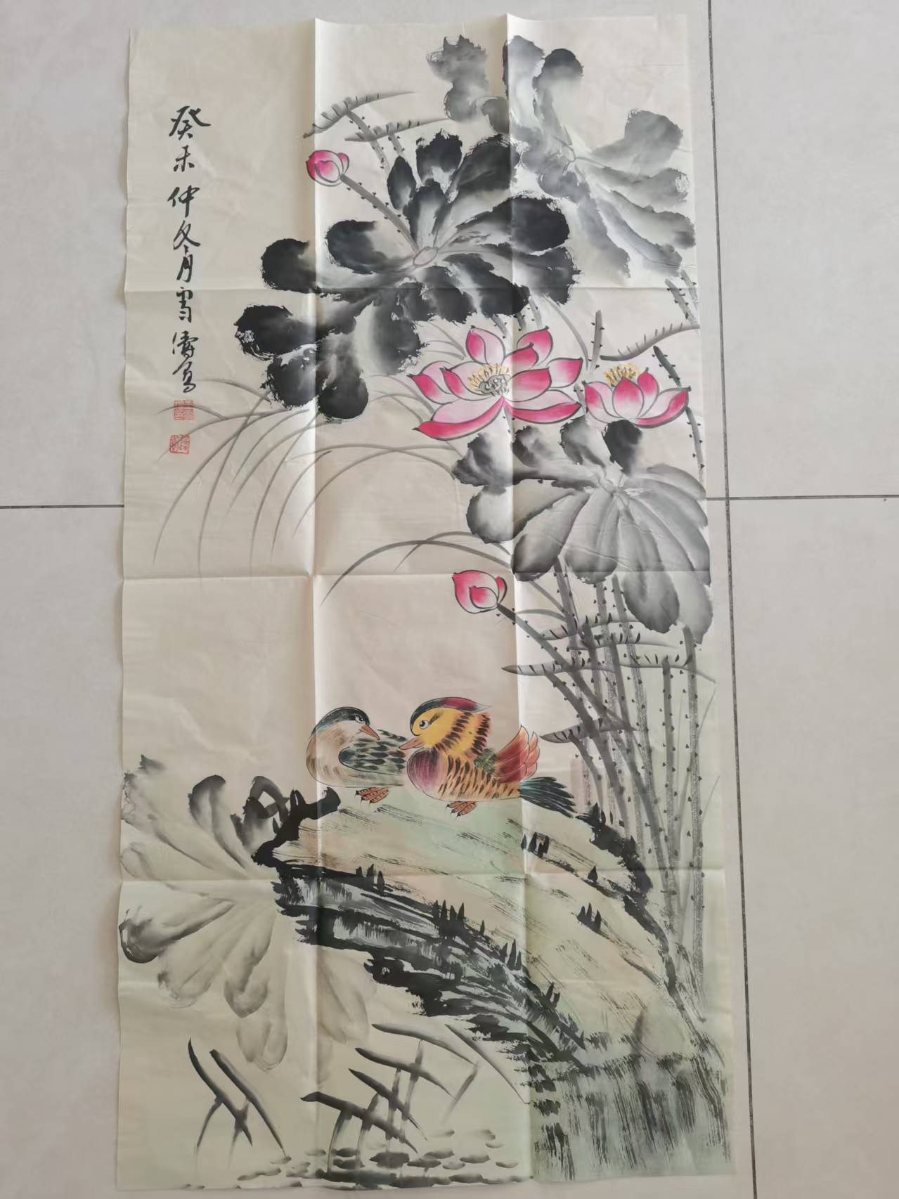 【V】王雪涛 河池鸳鸯图-资源网