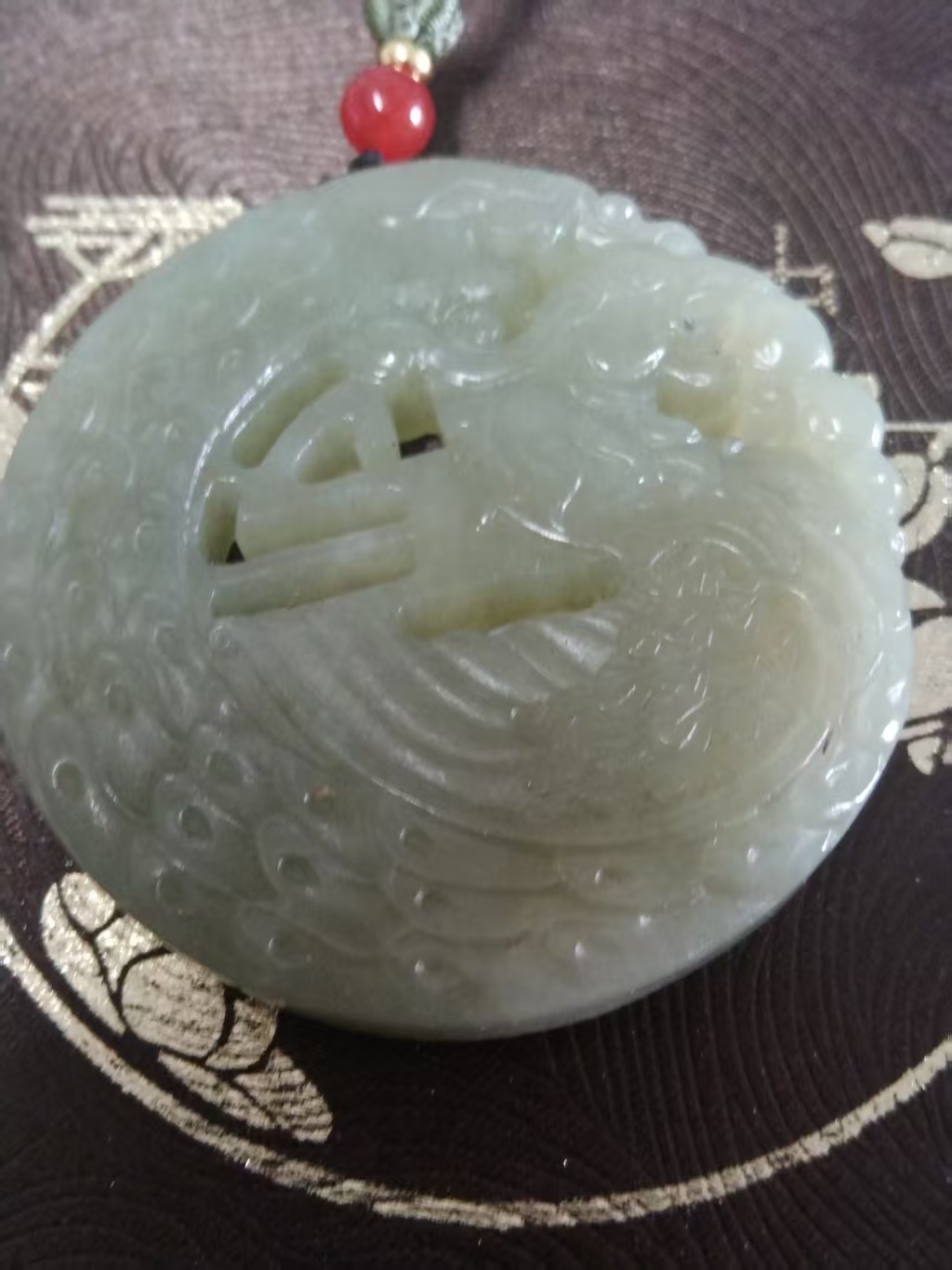 【V】和田玉鳳吊坠-资源网