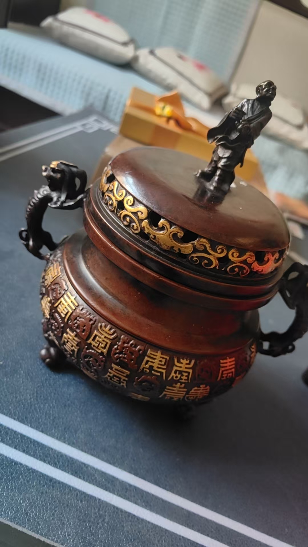 【V】兽足双耳铜香炉-资源网