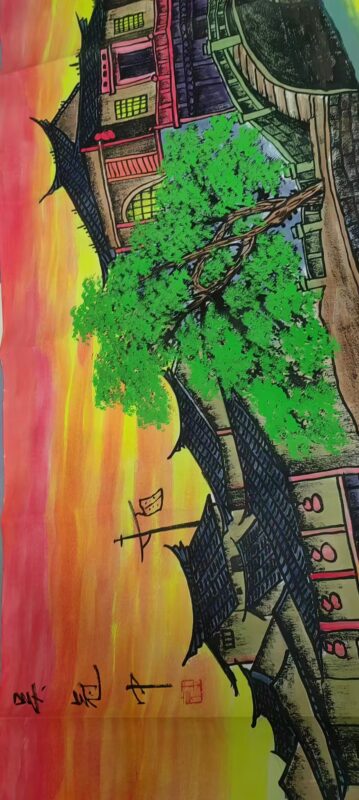 图片[1]-【V】吴冠中 风景画-资源网