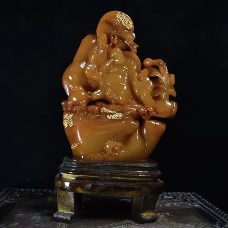 图片[1]-【V】弥勒佛田黄摆件-资源网