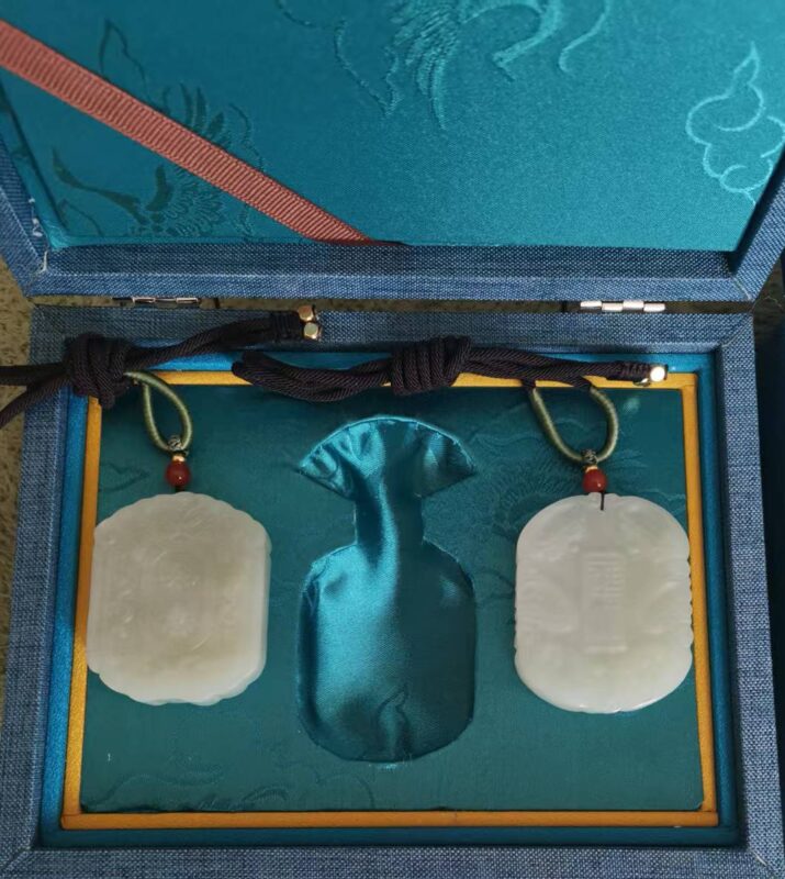 【V】和田玉一对 吉祥 如意-资源网