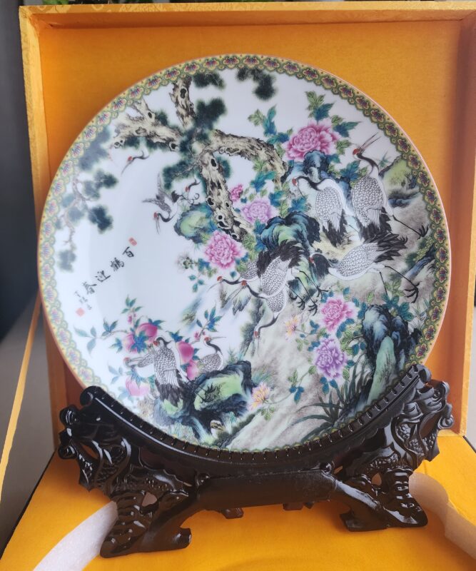 【V】王锡良 《百鹤迎春》赏盘-资源网